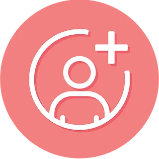 person plus icon follow