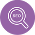 magnifying glass seo icon